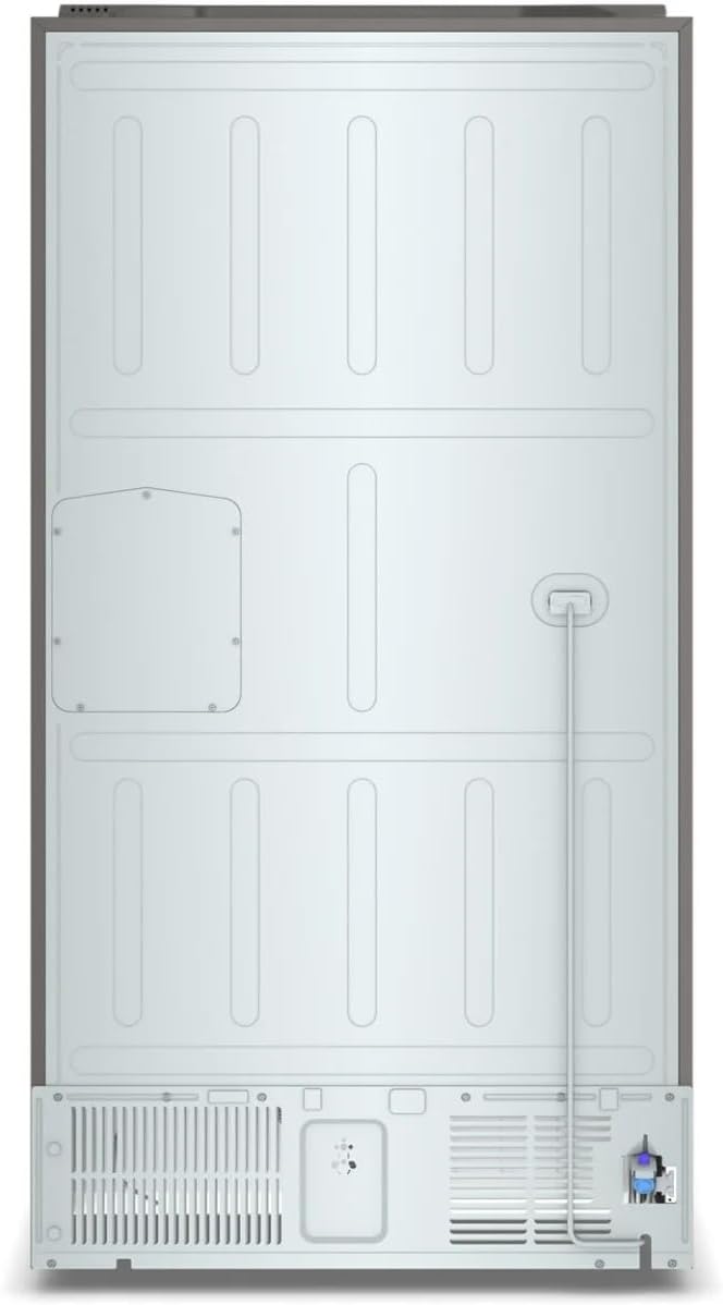 Whirlpool Refrigerador de puerta francesa de 4 puertas de profundidad de 36 pulgadas con capacidad de 19.1 pies cúbicos, estantes ajustables, cubos de puerta de galón, cajón de delicatessen