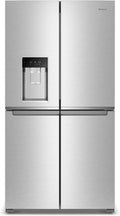 Whirlpool Refrigerador de 4 puertas francesas de 36 pulgadas de profundidad con capacidad de 19.1 pies cúbicos, estantes ajustables, cubos de puerta de galón, cajón de delicatessen