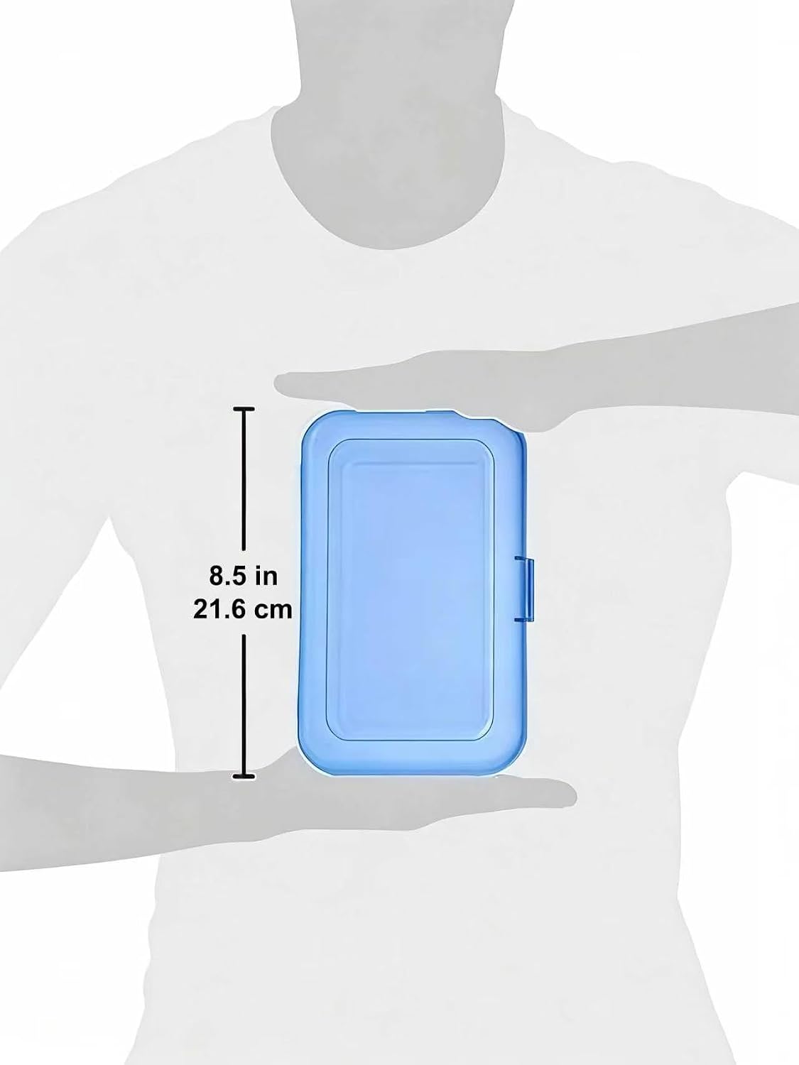 Amazon Basics Paquete de 4 Estuches Grandes para Lápices – Caja de lápices de plástico duradero para útiles escolares – Estuches de organización estudiantil multicolor para suministros de oficina