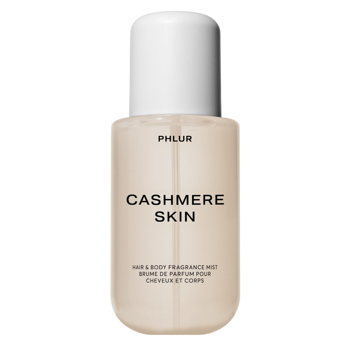 PHLUR Vanilla Skin Body Mist - Bruma de fragancia para cabello y cuerpo - Spray corporal de vainilla con pimienta rosa, madera de cachemira y sándalo (8 onzas líquidas) | Spray corporal de perfume de vainilla con pimienta rosa, madera de cachemira y fraga