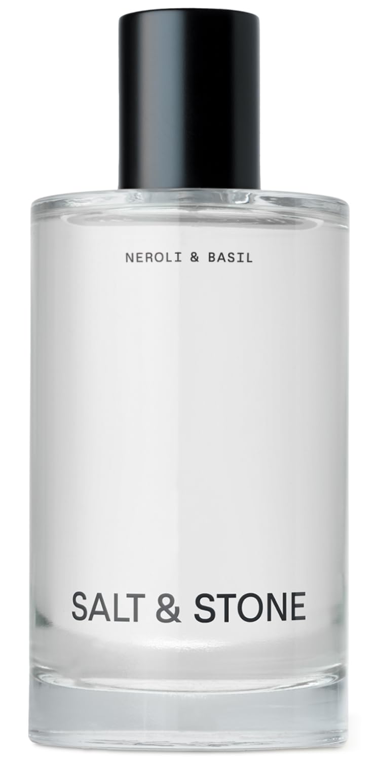 Salt & Stone Neblina Corporal, Aroma de Sándalo y Vetiver, Spray para Cabello y Cuerpo Infundido con Cuidado de la Piel para Mujeres y Hombres, Fragancia Hidratante con Glicerina y Algas Rojas, Vegano | Spray corporal perfumado cálido y amaderado, fraganc