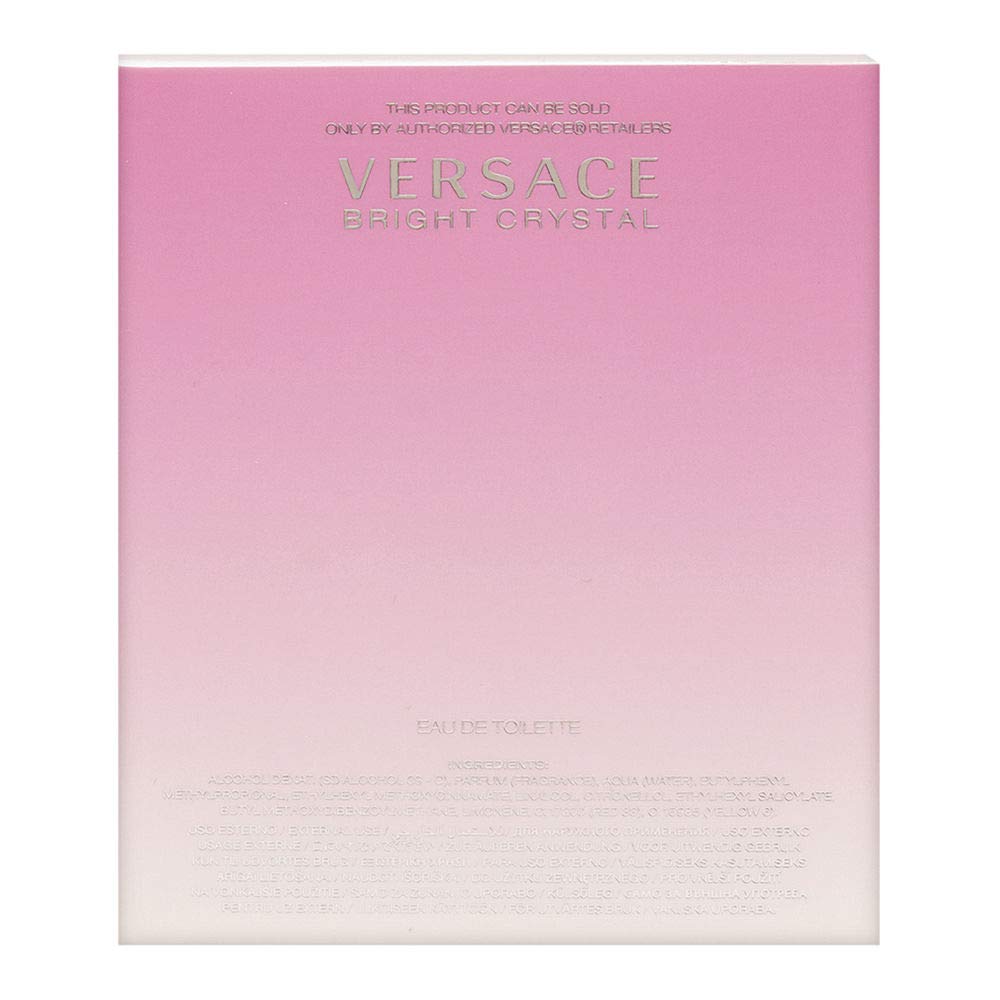 Versace Bright Crystal by Versace - Eau de Toilette en espray para mujer, 6.7 onzas