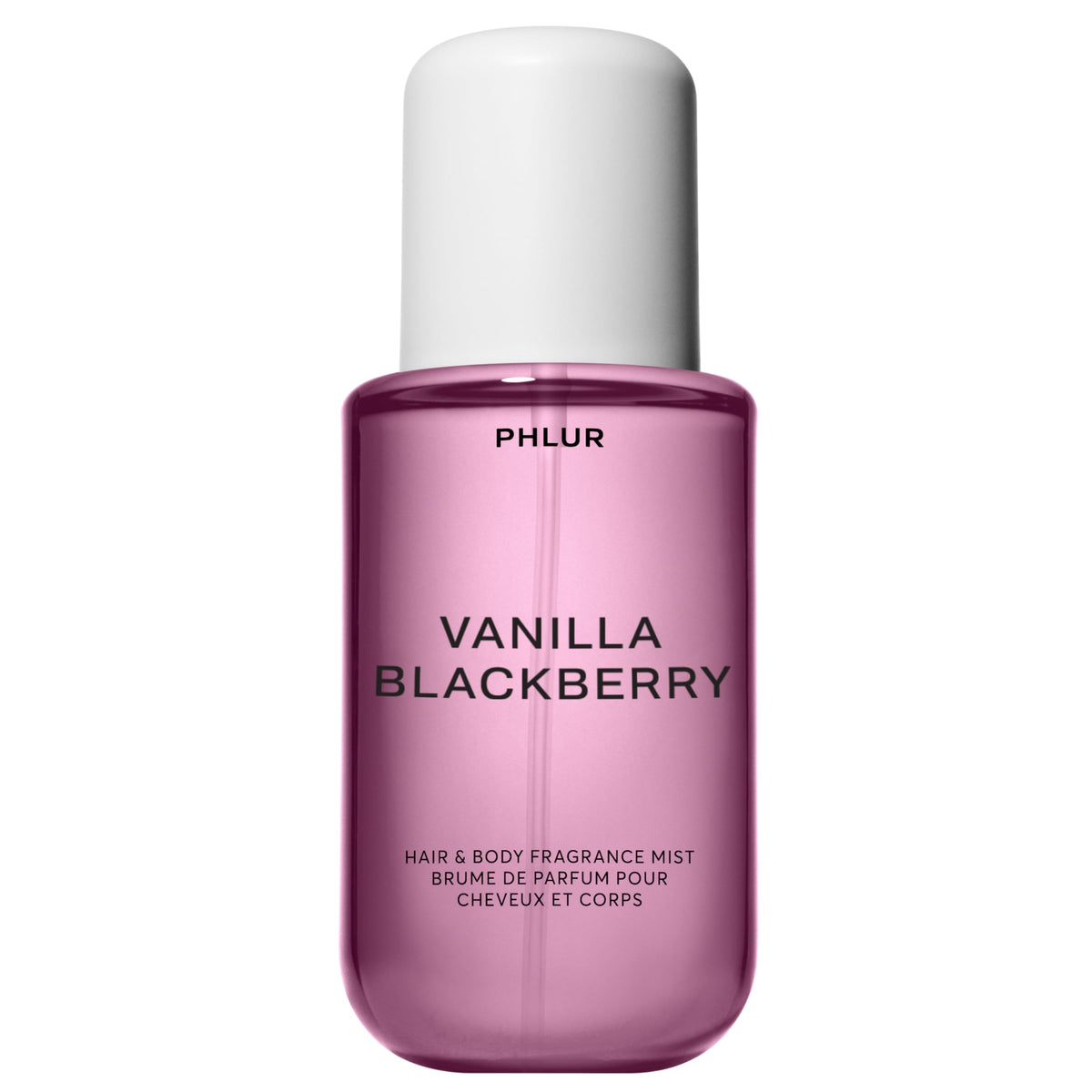 PHLUR Vanilla Skin Body Mist - Bruma de fragancia para cabello y cuerpo - Spray corporal de vainilla con pimienta rosa, madera de cachemira y sándalo (8 onzas líquidas) | Spray corporal de perfume de vainilla con pimienta rosa, madera de cachemira y fraga