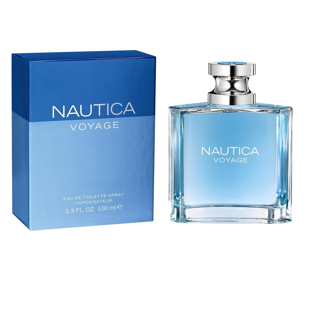 Nautica Voyage Eau de Toilette para hombre, 6.7 fl oz (200 ml) | Paquete de 1, notas de manzana, madera de cedro, loto de agua, almizcle, larga duración, fragancia diaria