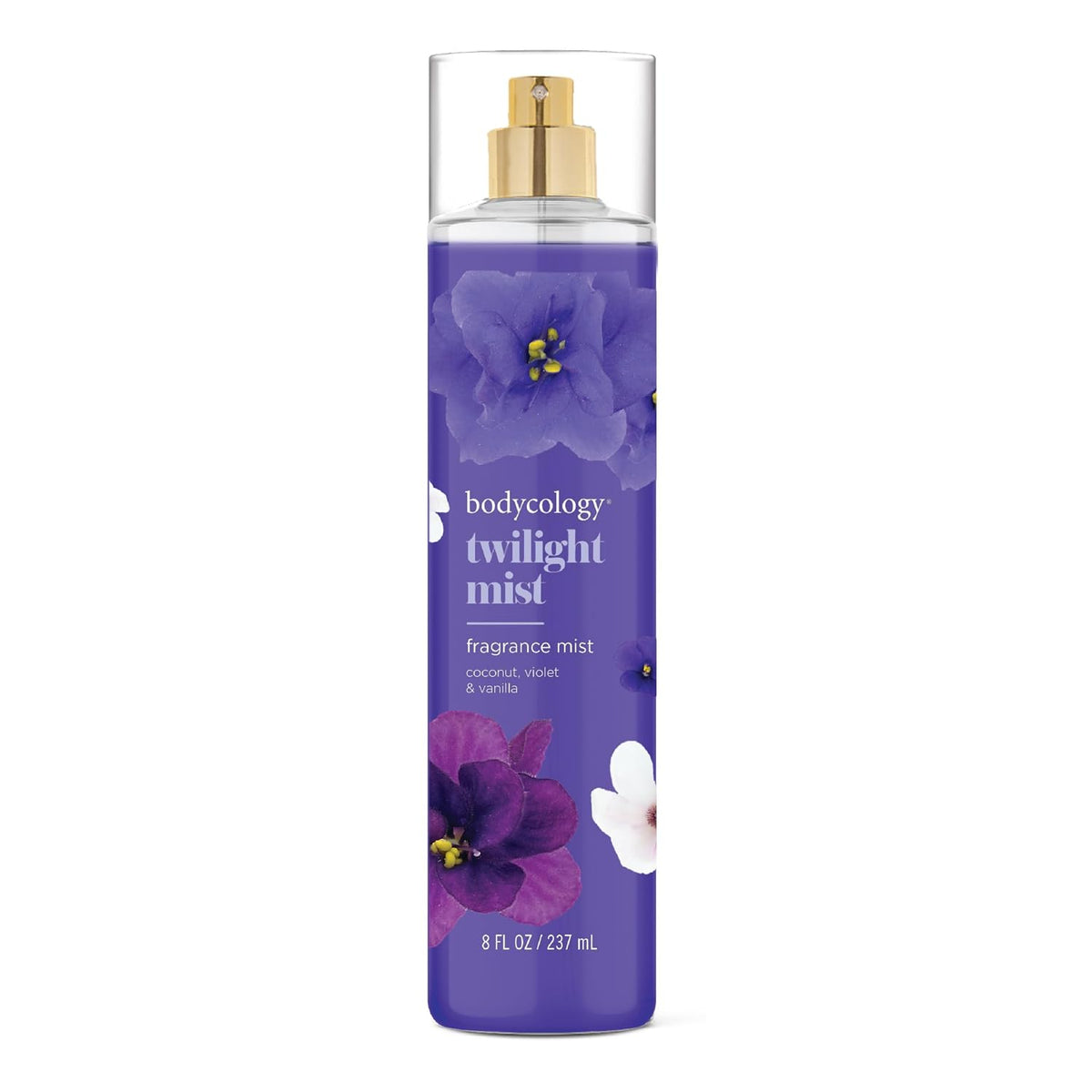 Bodycology Bruma corporal de fragancia de larga duración, Flor de cerezo, 8 fl oz