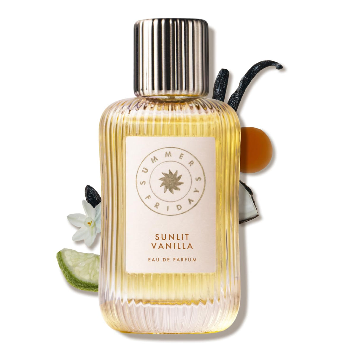 Summer Fridays Sunlit Vanilla Eau de Parfum – Perfume de vainilla caliente para mujer – Fragancia versátil con notas de caramelo + bergamota – Eau de Parfum delicado y duradero – Vegano (0.3 fl oz)
