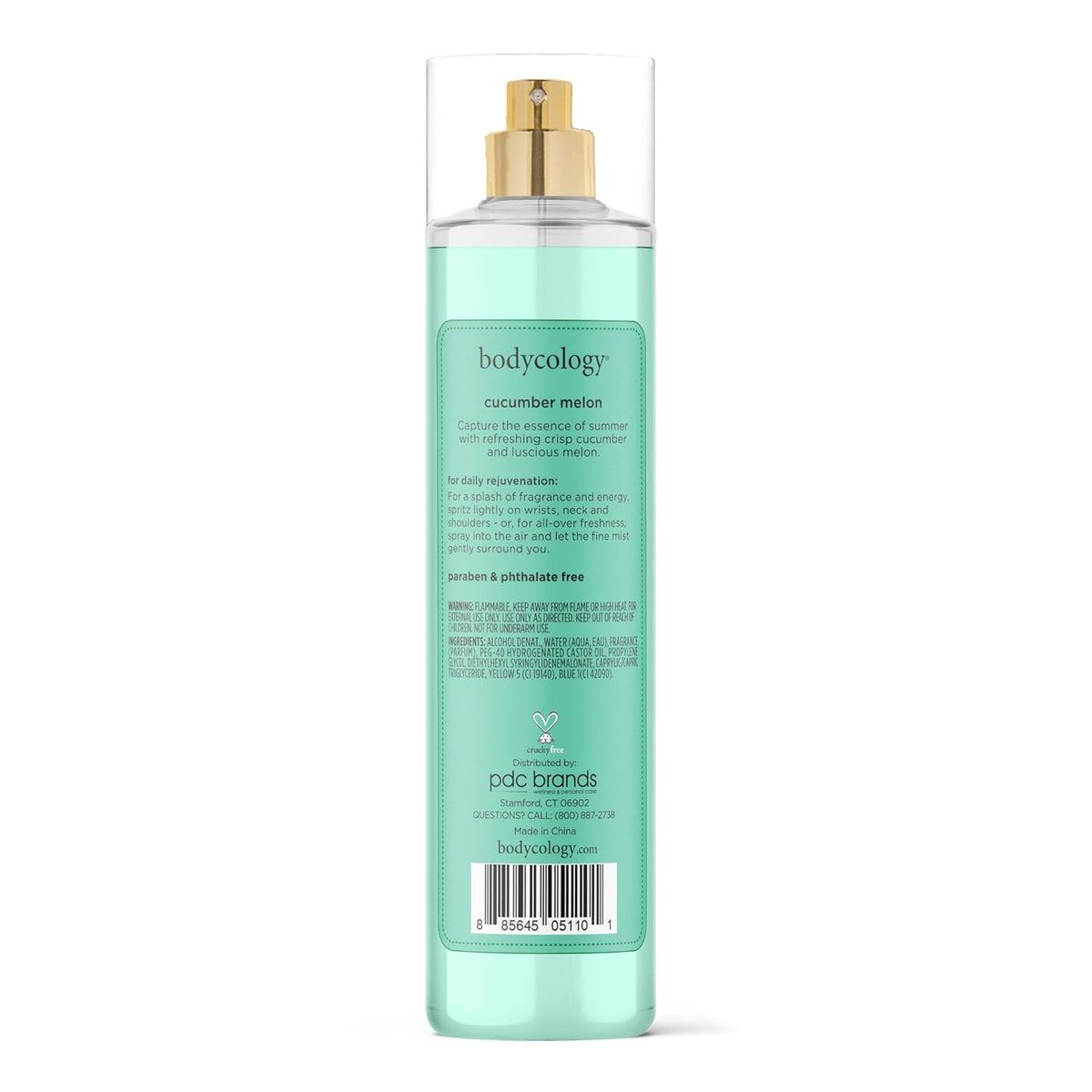 Bodycology Bruma corporal de fragancia de larga duración, Flor de cerezo, 8 fl oz