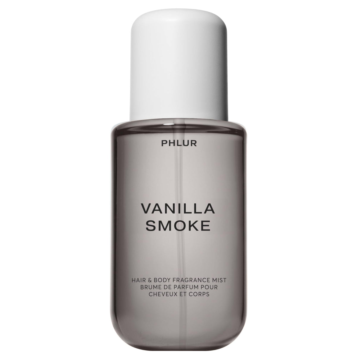 PHLUR Vanilla Skin Body Mist - Bruma de fragancia para cabello y cuerpo - Spray corporal de vainilla con pimienta rosa, madera de cachemira y sándalo (8 onzas líquidas) | Spray corporal de perfume de vainilla con pimienta rosa, madera de cachemira y fraga