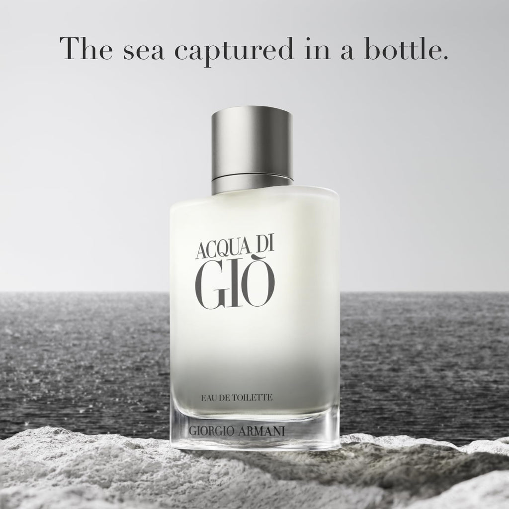 Armani Beauty - Acqua di Giò - Eau de Toilette - Colonia para Hombre - Fragancia de larga duración con notas de bergamota, jazmín, almizcle blanco, pachulí y madera de cedro | Fragrance with Bergamot, Marine Notes & Cedarwood - Long Lasting Clean & Citrus