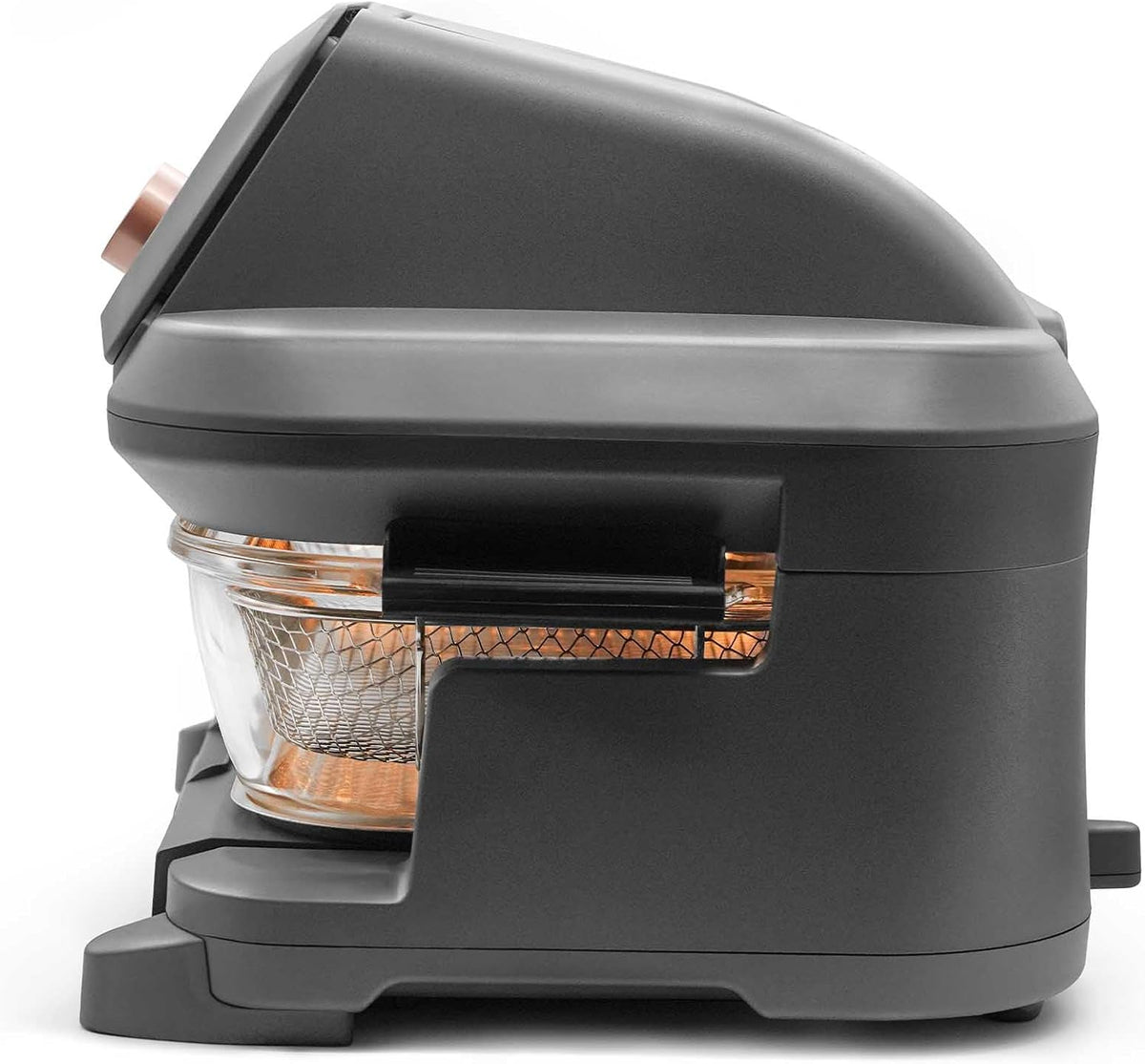 LIVWELL Smart Touch 6-Quart Glass Air Fryer with LED Touch Screen & Drawer | Pull-Out Drawer, 12 Presets, Dishwasher-Safe Casserole, Silicone Handles & Trivet Included, Easy Cleaning, PFOA & PFAS-Free
