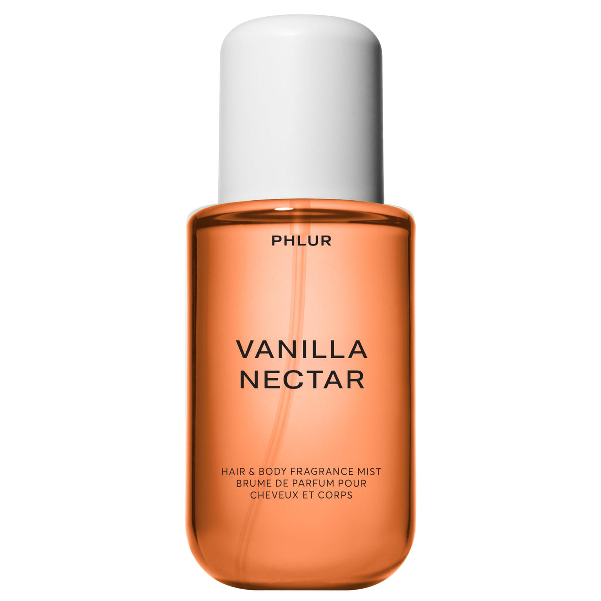 PHLUR Vanilla Skin Body Mist - Bruma de fragancia para cabello y cuerpo - Spray corporal de vainilla con pimienta rosa, madera de cachemira y sándalo (8 onzas líquidas) | Spray corporal de perfume de vainilla con pimienta rosa, madera de cachemira y fraga