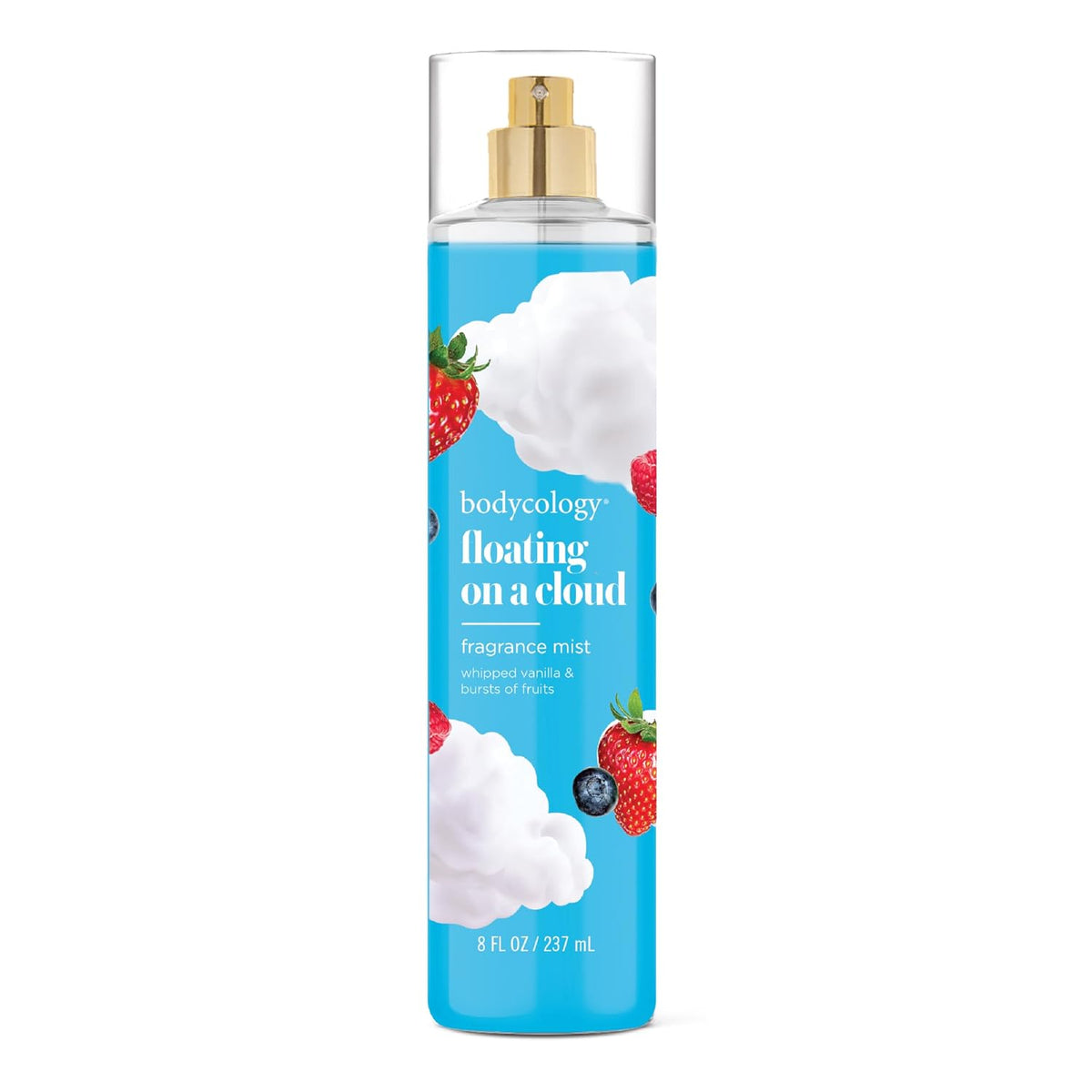 Bodycology Bruma corporal de fragancia de larga duración, Flor de cerezo, 8 fl oz
