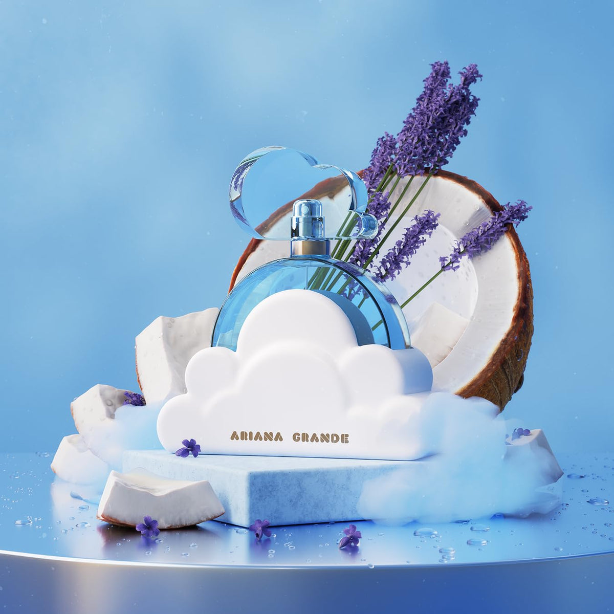 Ariana Grande Cloud Eau de Parfum – Fragancia cálida gourmand para mujeres – Perfume femenino con notas de lavanda, coco, vainilla y pera