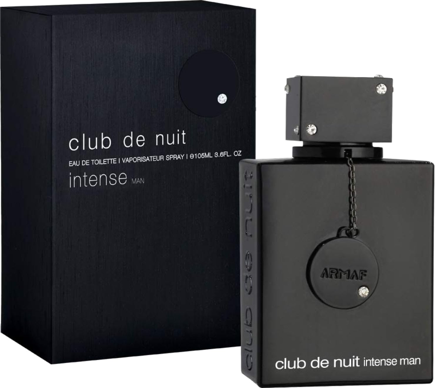 Eau de Toilette Club de Nuit Intense para hombre de Armaf, en caja, 3.6 oz