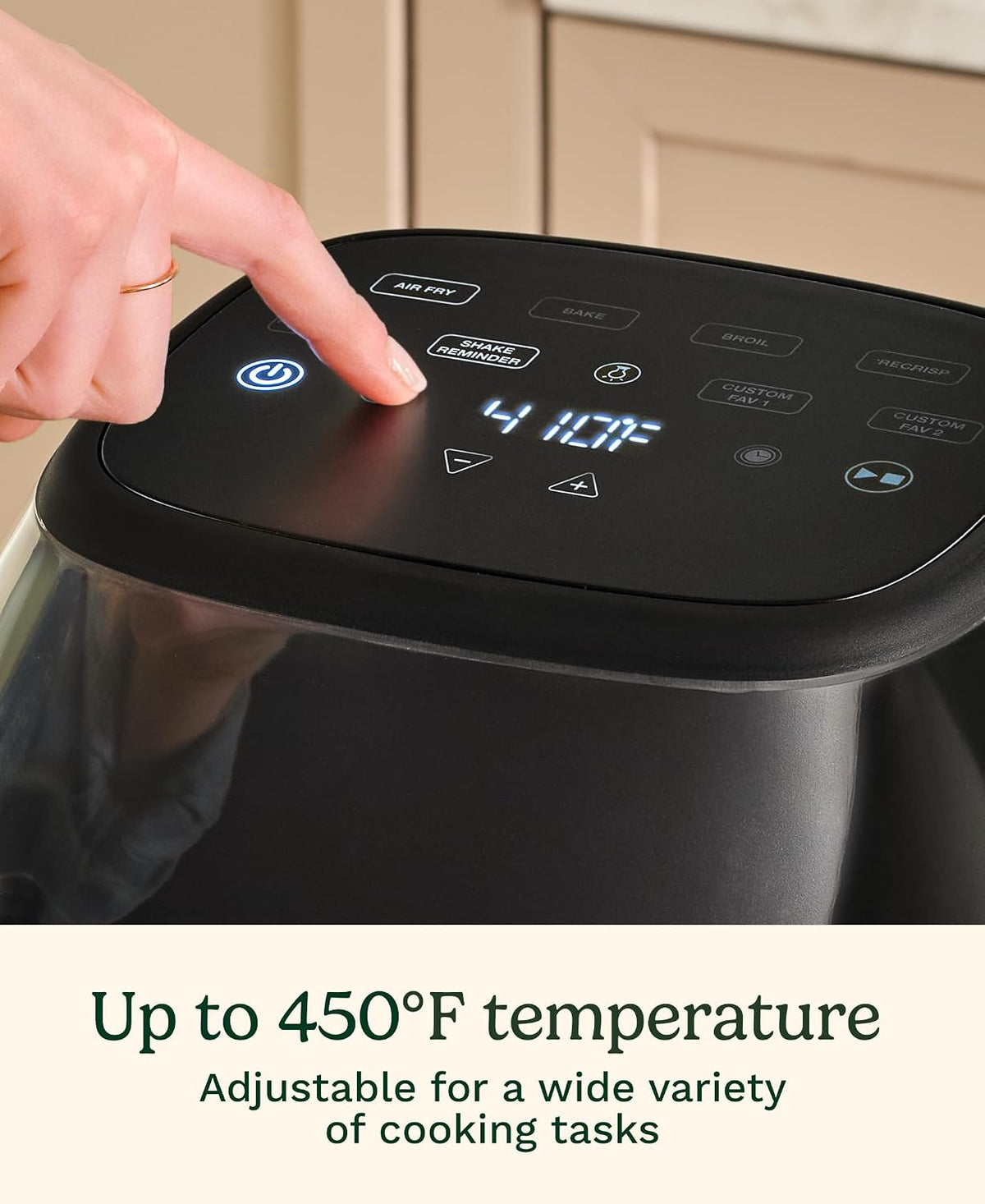 Cuisinart Air Fryer, Glass Basket & ClearView Window, 5 Functions, 4 Qt | Basket style air fryer with crisper plate, 5 cooking functions & 2 custom presets, 4qt air fryer heats to 450°F, AFC-4