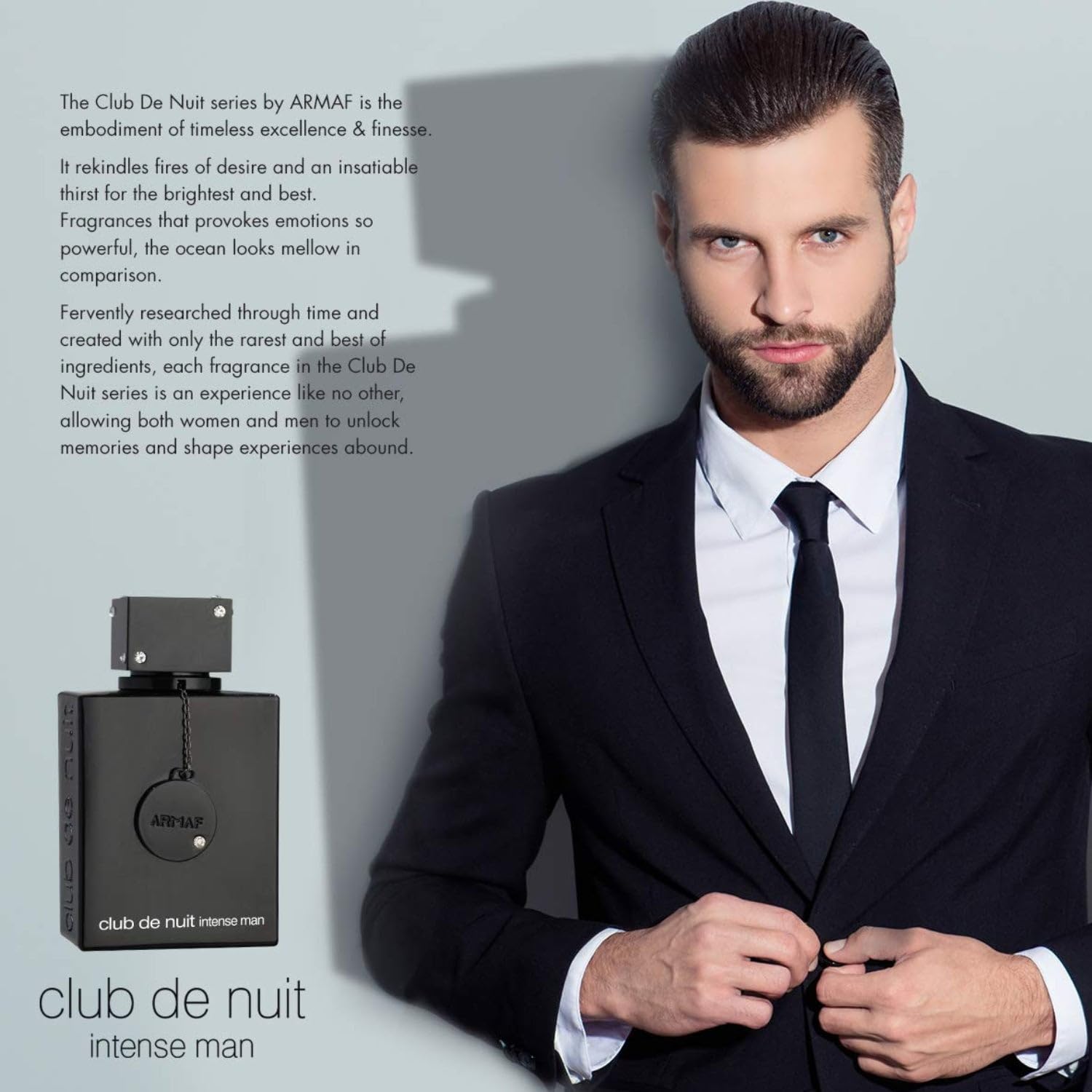Eau de Toilette Club de Nuit Intense para hombre de Armaf, en caja, 3.6 oz