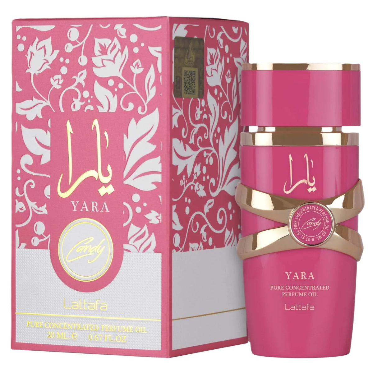 Lattafa Yara Candy - Vainilla, Frutal, Cítrico, Floral - Eau de Parfum Fragancia de Larga Duración para Mujeres, 3.40 Onzas / 100 ml