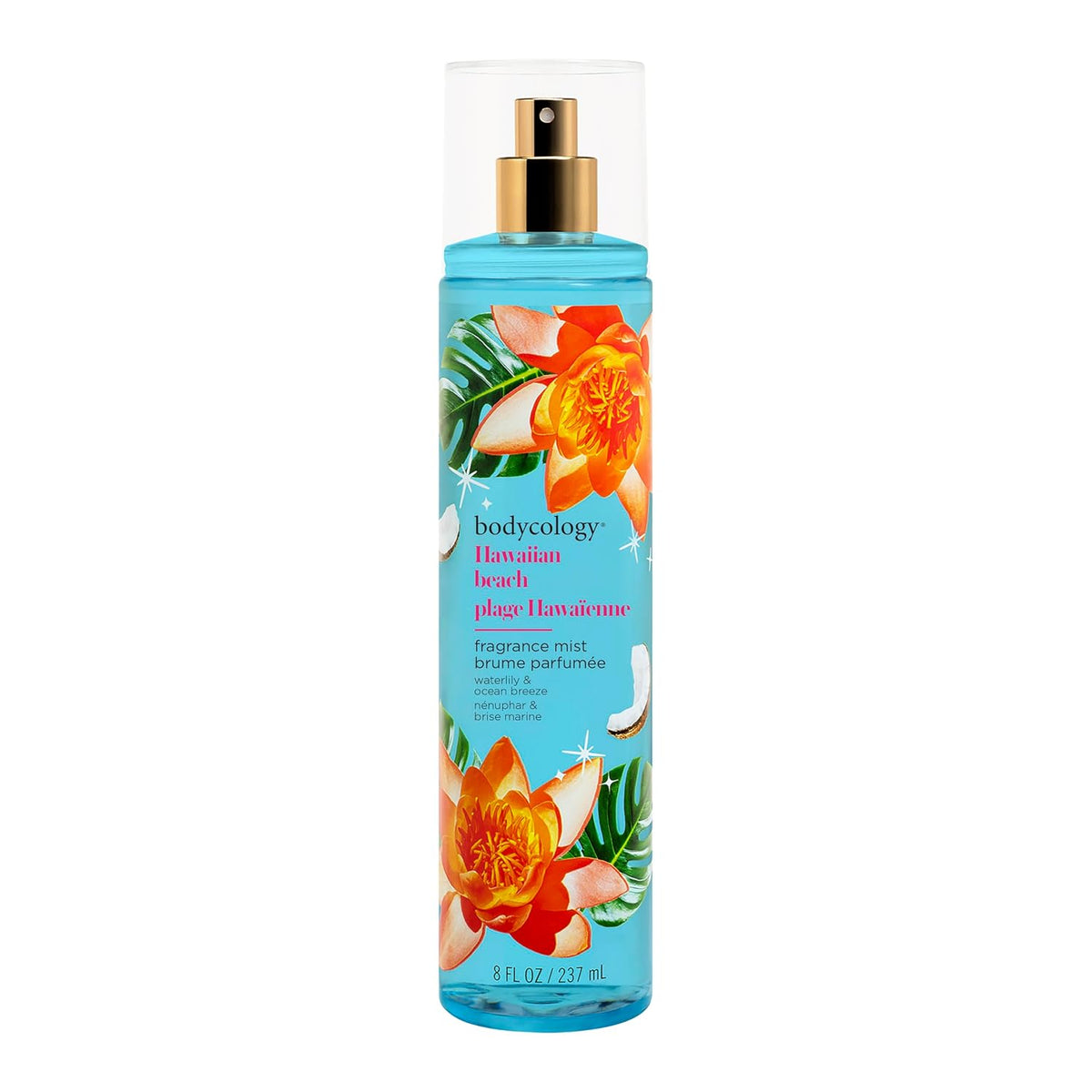 Bodycology Bruma corporal de fragancia de larga duración, Flor de cerezo, 8 fl oz