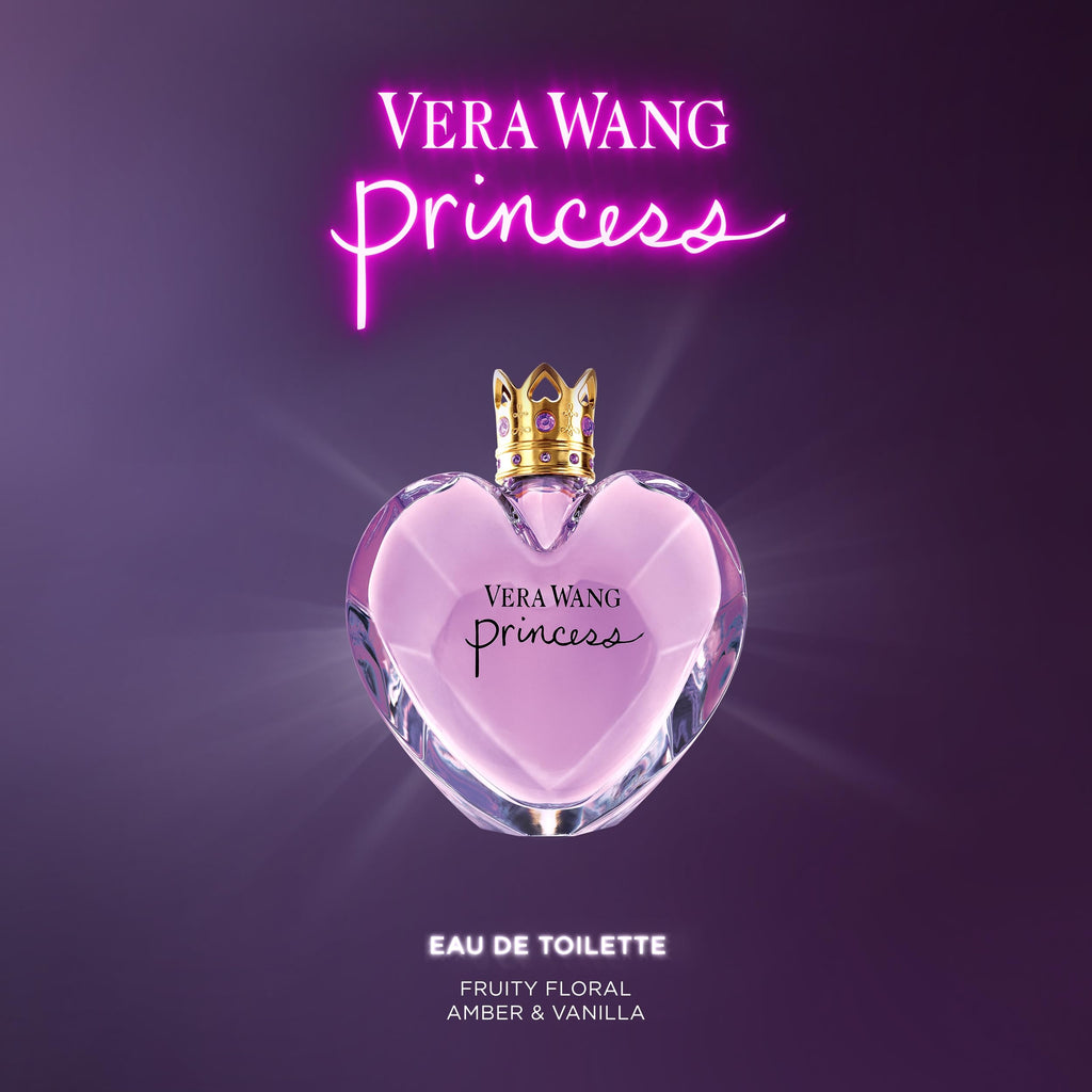 Vera Wang Princess Eau de Toilette 100 ml (Paquete de 1), Notas de Manzana, Guayaba y Vainilla, Fragancia para Mujer, de Larga Duración, Fragancia para Todos los Días, Tamaño de Viaje | Notas de manzana, quava y vainilla, de larga duración, fragancia diar