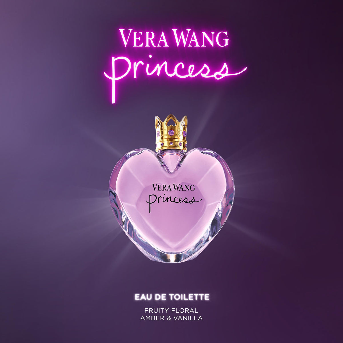 Vera Wang Princess Eau de Toilette 100 ml (Paquete de 1), Notas de Manzana, Guayaba y Vainilla, Fragancia para Mujer, de Larga Duración, Fragancia para Todos los Días, Tamaño de Viaje | Notas de manzana, quava y vainilla, de larga duración, fragancia diar
