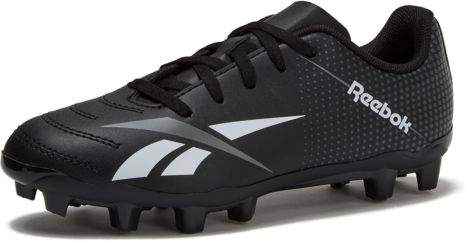 Reebok Strike MG - Botines de fútbol para niños y niñas, zapatos de fútbol con cordones o cierre de , interior o exterior para césped o césped