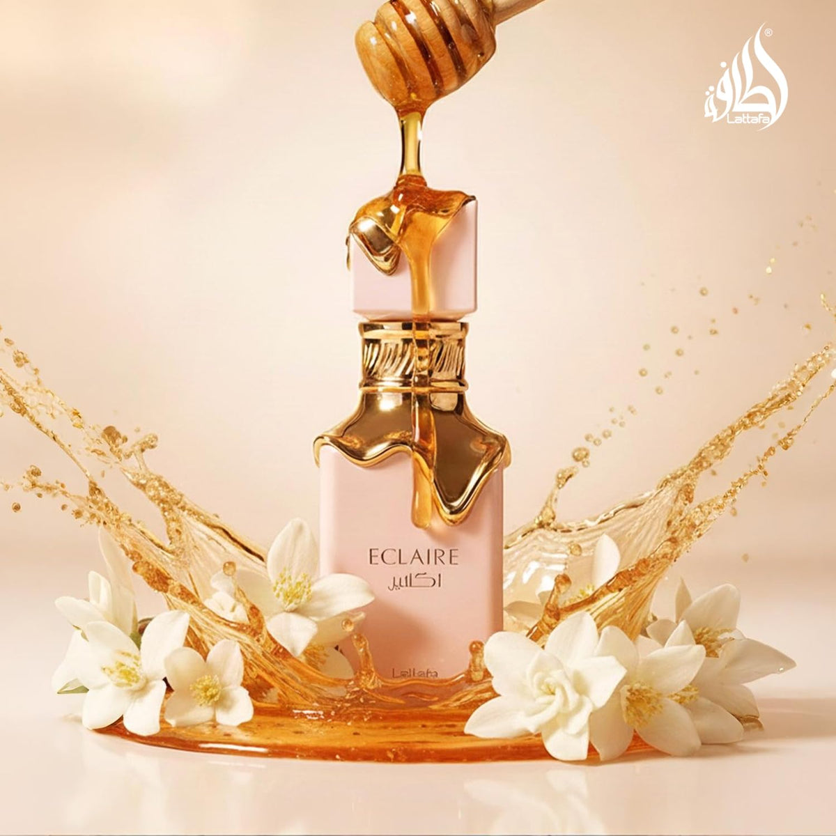 Lattafa Eclair - Vainilla, Caramelo, Dulce, Floral - Eau de Parfum Fragancia de Larga Duración para Mujeres, 3.40 Onzas / 100 ml | Fragancia de larga duración, 3.40 onzas / 3.4 fl oz / 100 ml