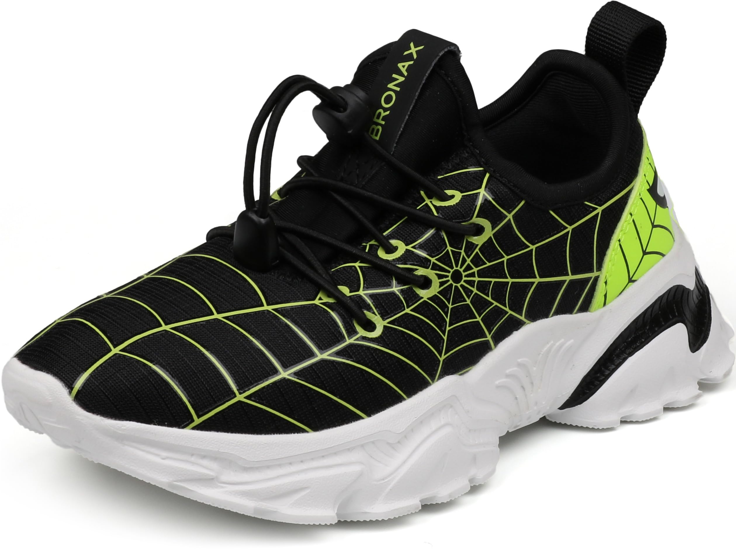 BRONAX Zapatos de tenis para niños pequeños/grandes | Zapatillas cómodas y ligeras para niños | Sin cordones, parte superior de malla transpirable, suave, cómodo, zapatos para niños, caminar, uso diario, deportes, correr