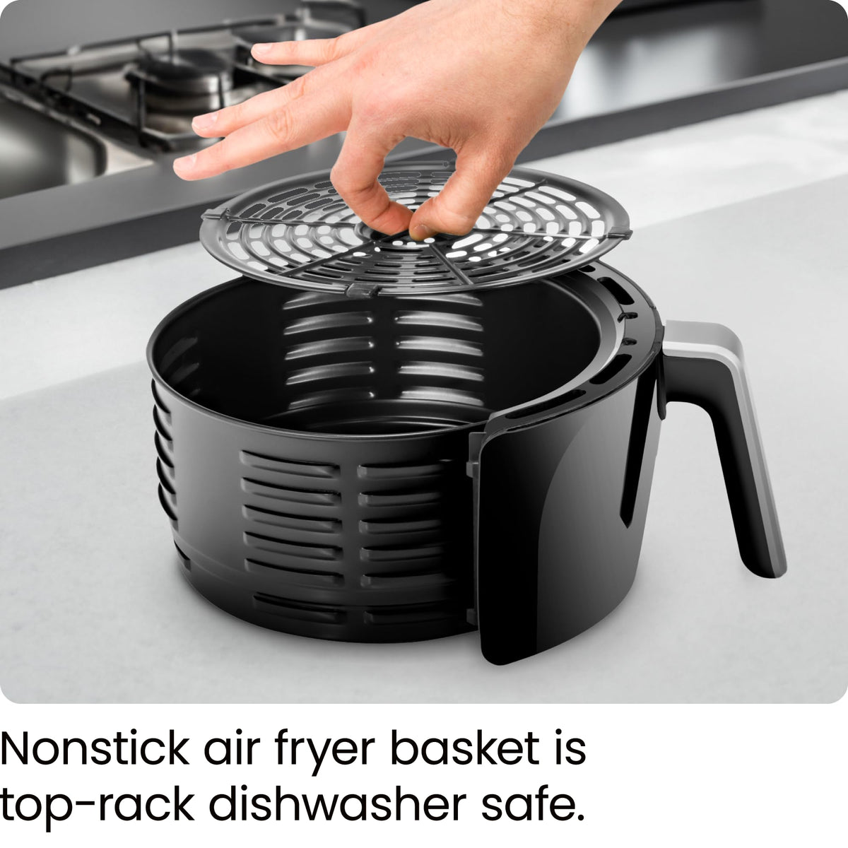 CHEFMAN Multifunctional Digital Air Fryer+ Rotisserie, Dehydrator, Convection Oven, 17 Touch Screen Presets Fry, Roast, Dehydrate, Bake, XL 10L Family Size, Auto Shutoff, Large Easy-View Window, Black