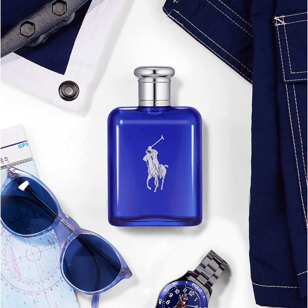 Ralph Lauren - Polo Blue - Parfum - Colonia Hombre - Acuático y Fresco - Con Cítricos, Roble y Vetiver - Fragancia Intensa | Fragrance with Fresh Melon, Cool Sage & Smooth Suede - Long Lasting - Classic Mens Scent Perfect for Everyday Wear