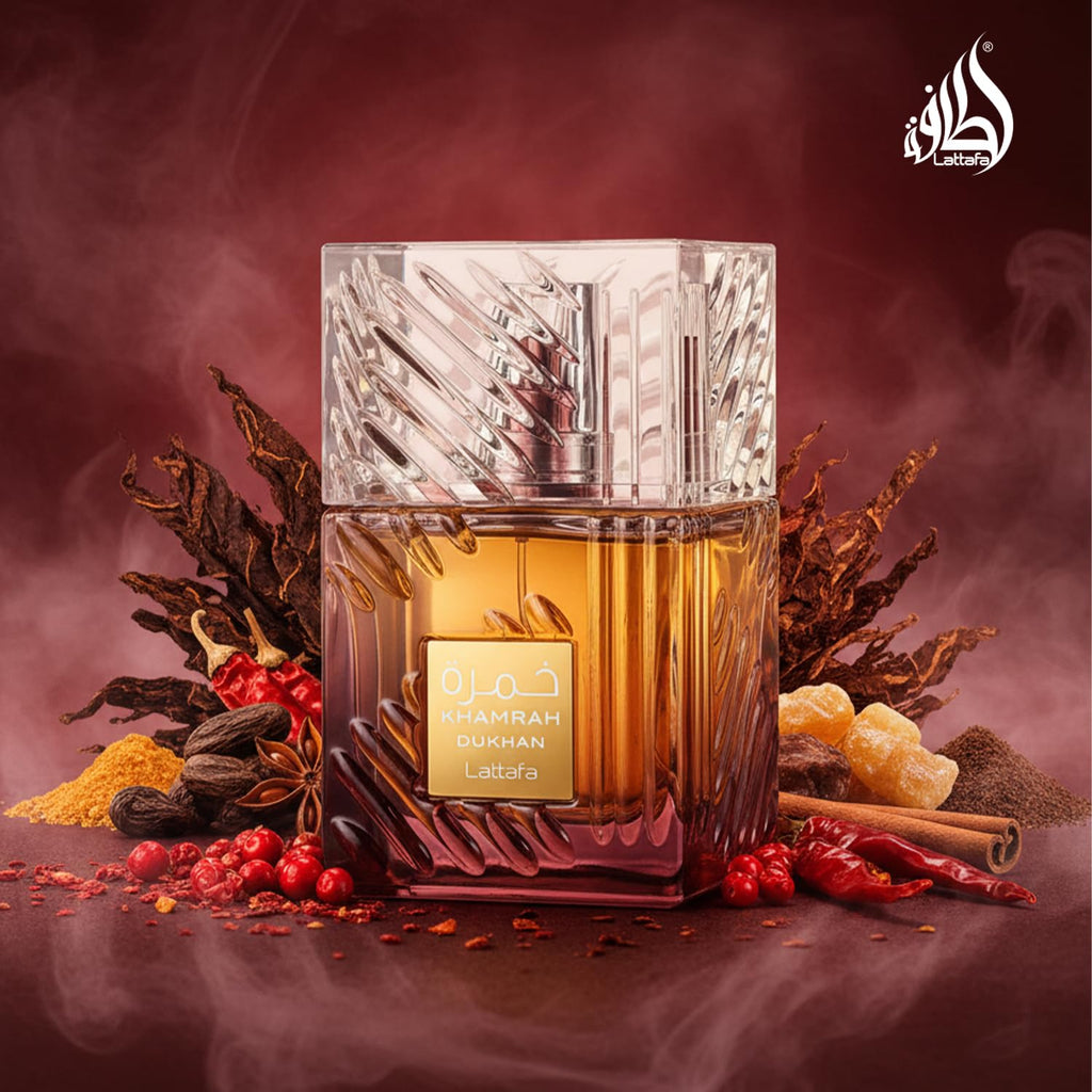 Lattafa Khamrah - Vainilla, picante cálido, ámbar, canela - Perfume Eau de Parfum de larga duración para unisex, 3.40 onzas / 100 ml | Fragancia unisex de larga duración, 3.40 onzas / 100 unisex, fragancia de larga duración, 3.40 onzas / 3.4 fl oz