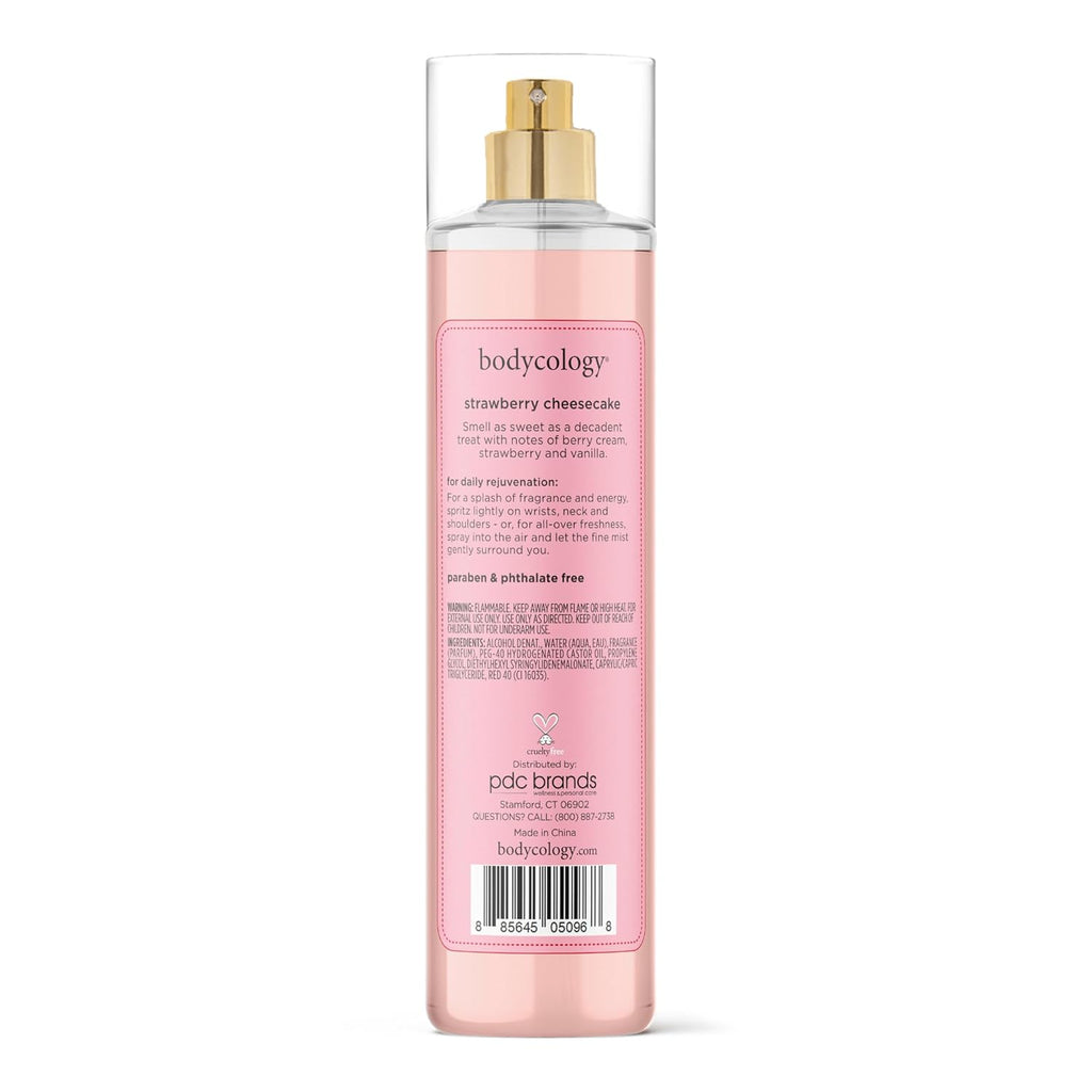 Bodycology Bruma corporal de fragancia de larga duración, Flor de cerezo, 8 fl oz