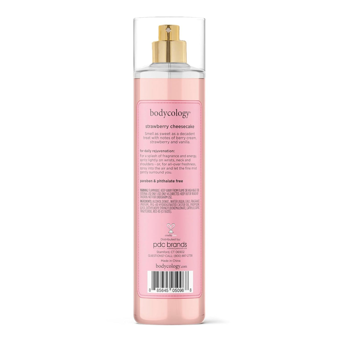 Bodycology Bruma corporal de fragancia de larga duración, Flor de cerezo, 8 fl oz
