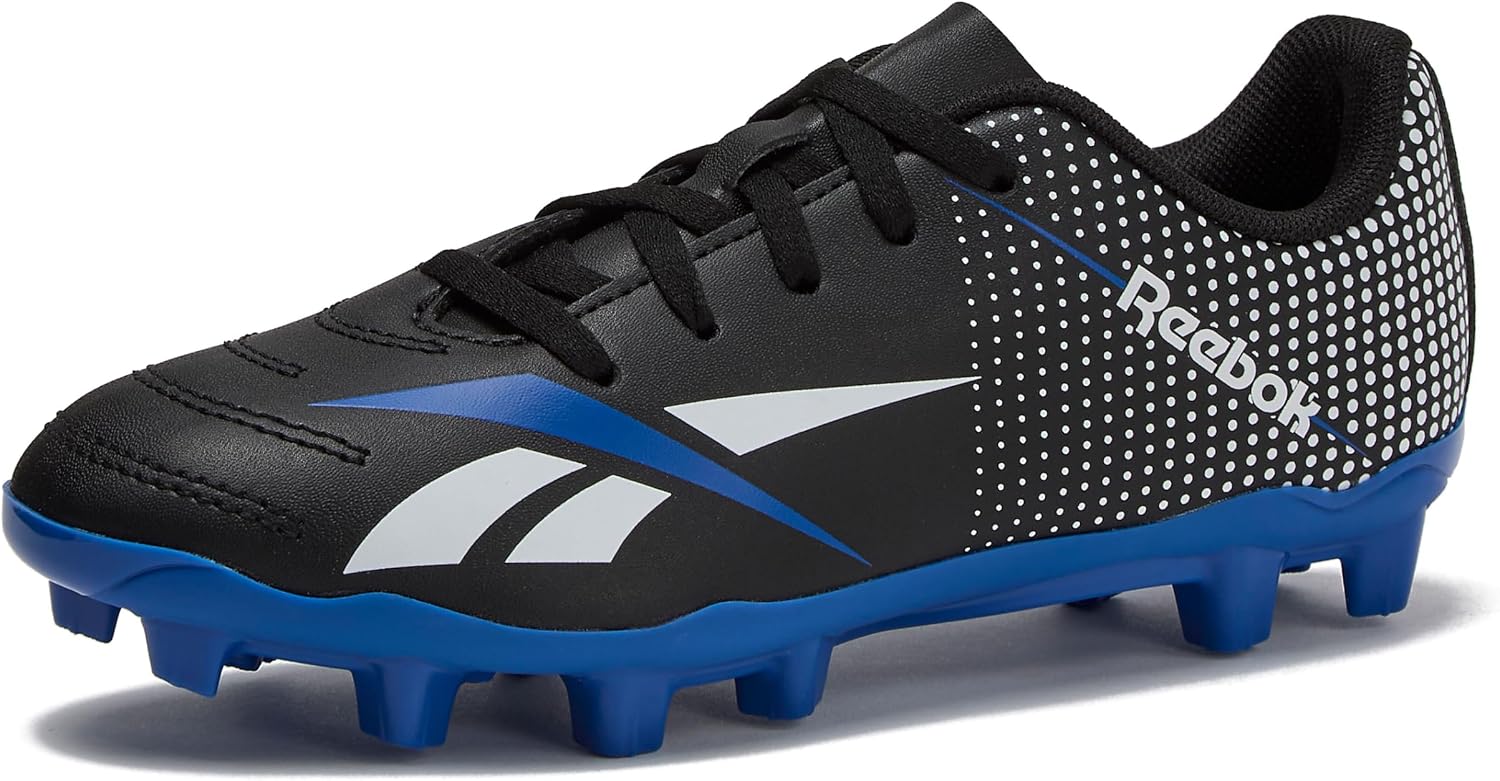 Reebok Strike MG - Botines de fútbol para niños y niñas, zapatos de fútbol con cordones o cierre de , interior o exterior para césped o césped