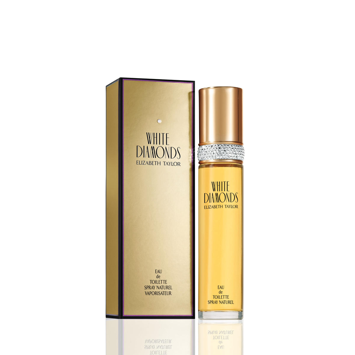 Elizabeth Taylor White Diamonds Perfume para mujer, fragancia floral de larga duración, Eau de Toilette EDT en aerosol, regalo para ella, 3.3 fl oz | Eau de toilette chypre floral para mujer. Perfume con notas de lirio, neroli, ámbar cálido y sándalo.