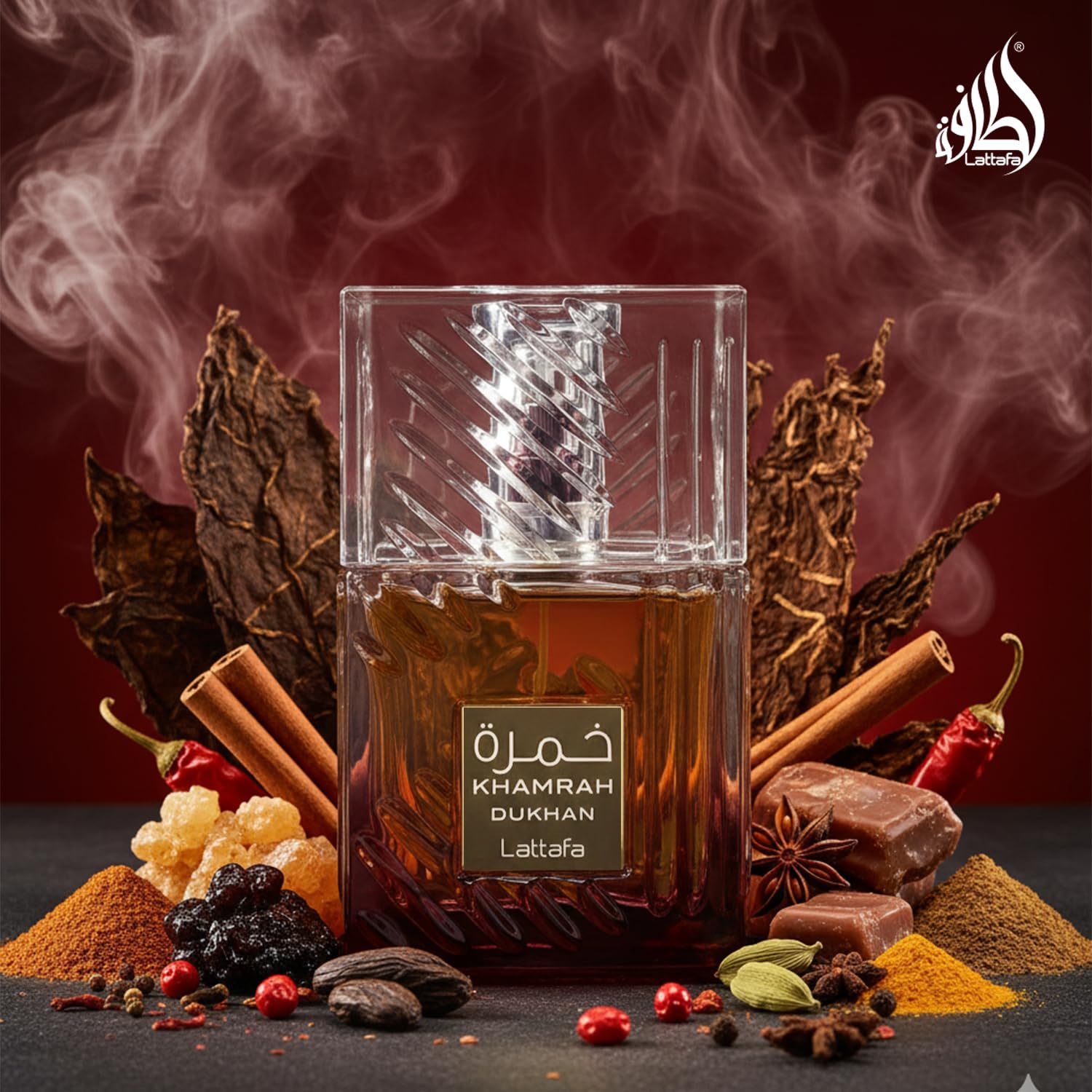 Lattafa Khamrah - Vainilla, picante cálido, ámbar, canela - Perfume Eau de Parfum de larga duración para unisex, 3.40 onzas / 100 ml | Fragancia unisex de larga duración, 3.40 onzas / 100 unisex, fragancia de larga duración, 3.40 onzas / 3.4 fl oz