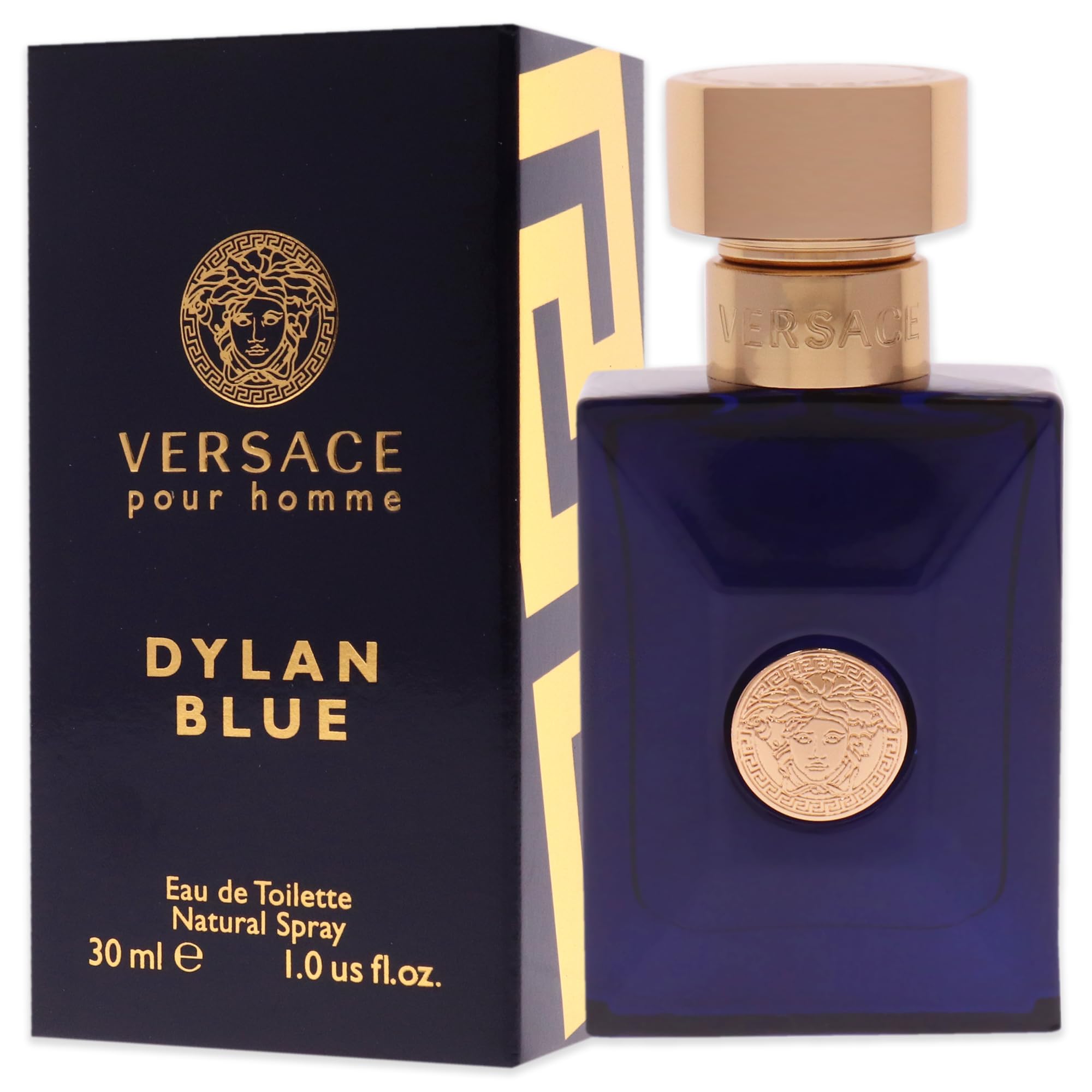 Versace Pour Homme Dylan Blue - Eau de Toilette en espray para hombre, 3.4 oz |