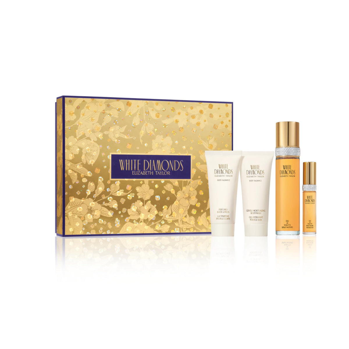 Elizabeth Taylor White Diamonds Perfume para mujer, fragancia floral de larga duración, Eau de Toilette EDT en aerosol, regalo para ella, 3.3 fl oz | Eau de toilette chypre floral para mujer. Perfume con notas de lirio, neroli, ámbar cálido y sándalo.