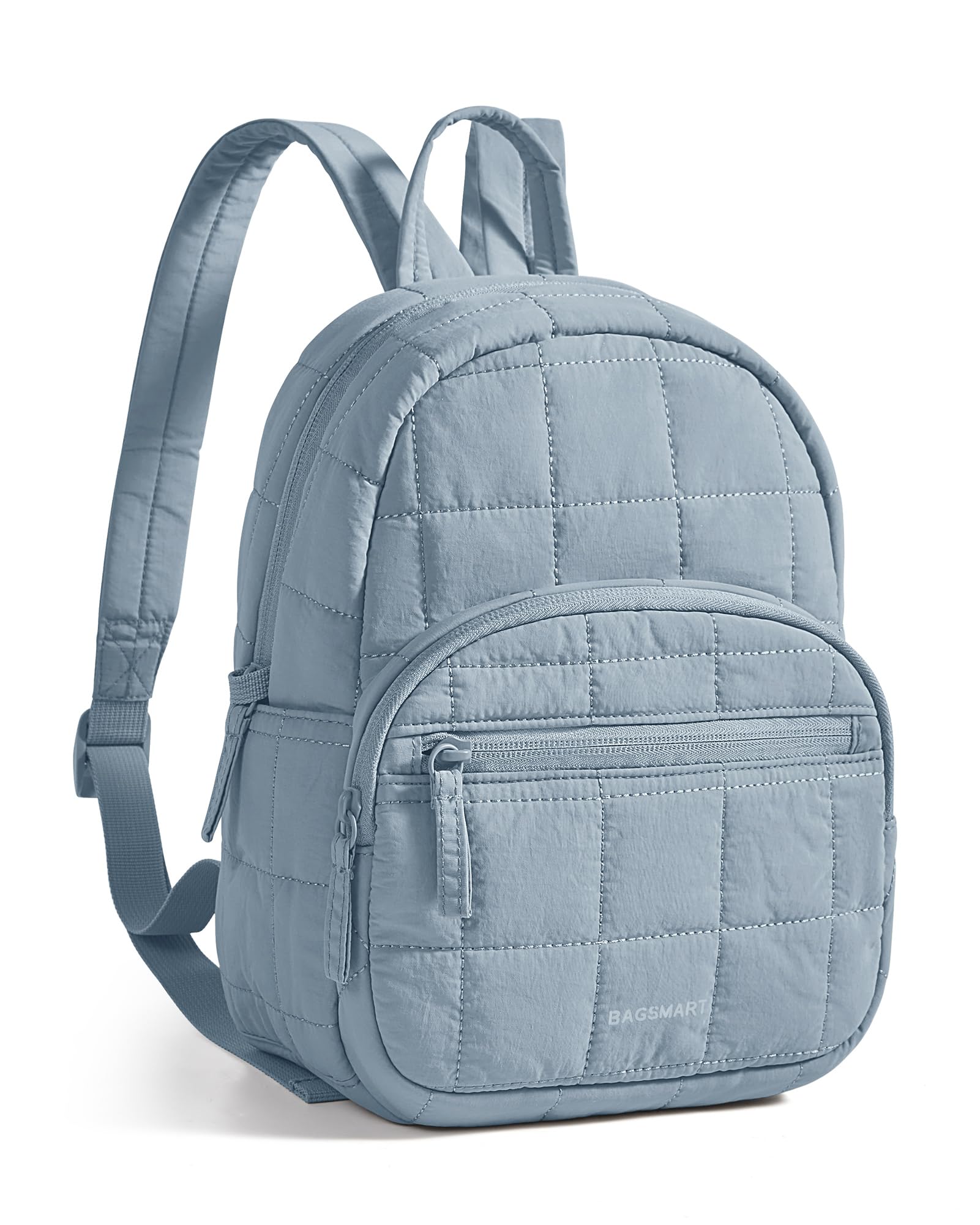 BAGSMART - Mochila de viaje para mujer, mochila universitaria para laptop de 15.6 pulgadas, color negro | Fits 15.6" Laptop, Personal Carry-on Size with Trolley Sleeve, Quilted Style for College Nurse Teacher, Water-Resistant