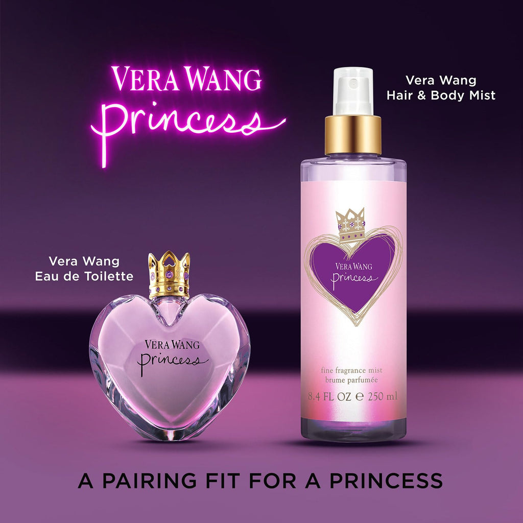 Vera Wang Princess Eau de Toilette 100 ml (Paquete de 1), Notas de Manzana, Guayaba y Vainilla, Fragancia para Mujer, de Larga Duración, Fragancia para Todos los Días, Tamaño de Viaje | Notas de manzana, quava y vainilla, de larga duración, fragancia diar