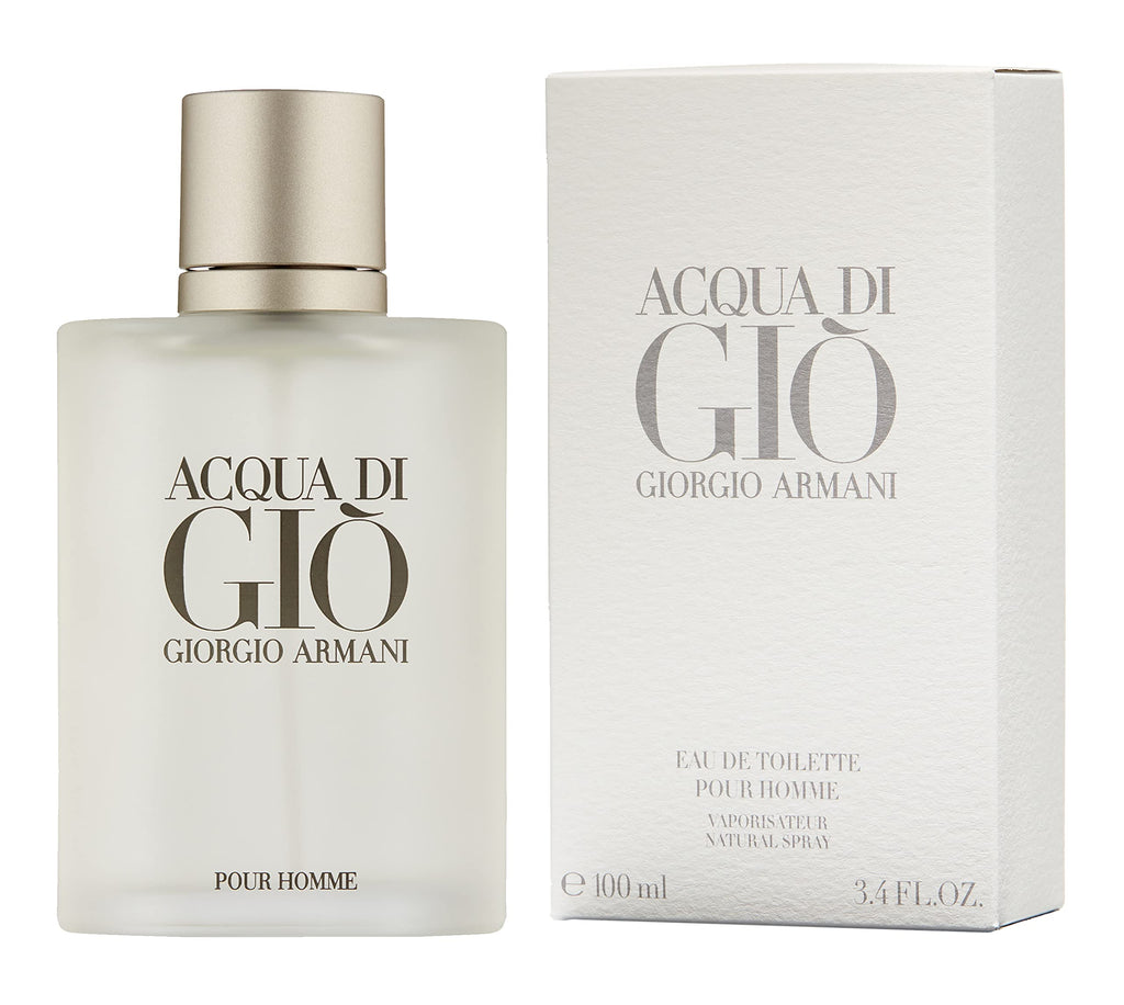 Armani Beauty - Acqua di Giò - Eau de Toilette - Colonia para Hombre - Fragancia de larga duración con notas de bergamota, jazmín, almizcle blanco, pachulí y madera de cedro | Fragrance with Bergamot, Marine Notes & Cedarwood - Long Lasting Clean & Citrus