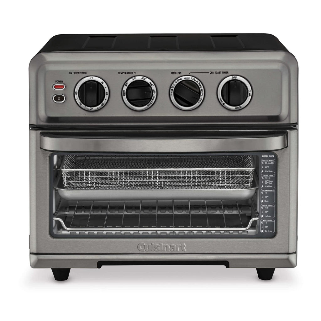 Cuisinart Air Fryer Toaster Oven, 1800W, 8-in-1 with Air Fry, Convection, Broil & Warm, 0.6 Cubic Feet, 60-Minute Timer, TOA-70NAS, Stainless Steel | 1800W power, 0.6 cu. ft. capacity, convection, broil and warm modes, 60-minute timer