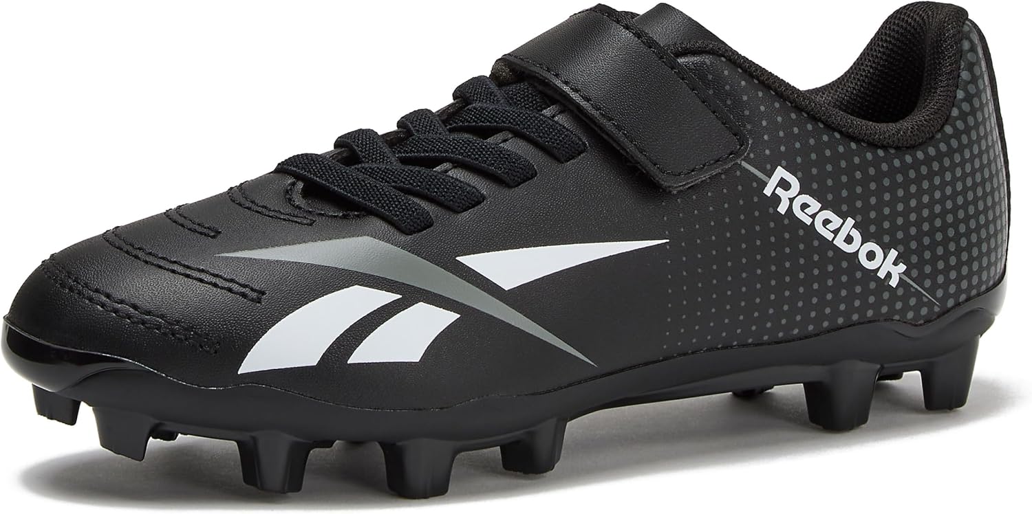Reebok Strike MG - Botines de fútbol para niños y niñas, zapatos de fútbol con cordones o cierre de , interior o exterior para césped o césped
