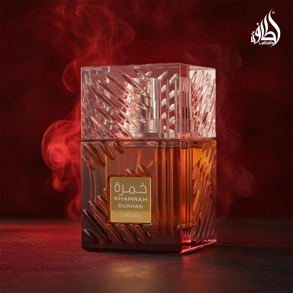 Lattafa Khamrah - Vainilla, picante cálido, ámbar, canela - Perfume Eau de Parfum de larga duración para unisex, 3.40 onzas / 100 ml | Fragancia unisex de larga duración, 3.40 onzas / 100 unisex, fragancia de larga duración, 3.40 onzas / 3.4 fl oz