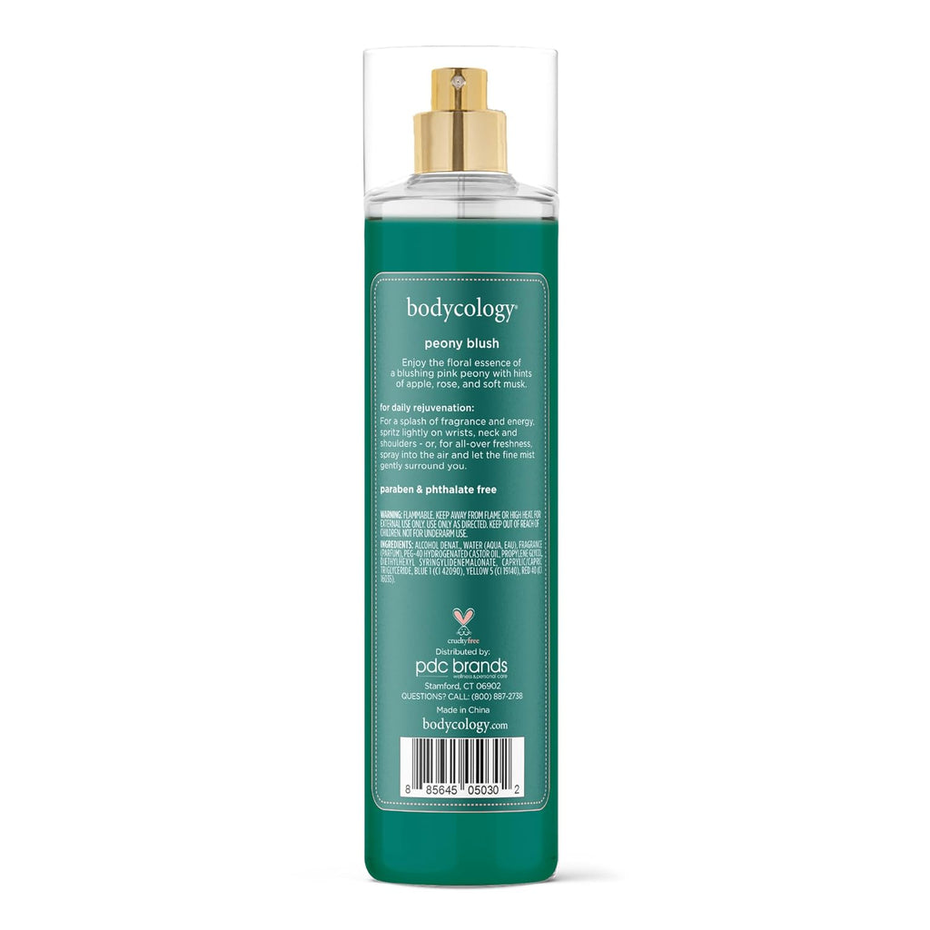 Bodycology Bruma corporal de fragancia de larga duración, Flor de cerezo, 8 fl oz