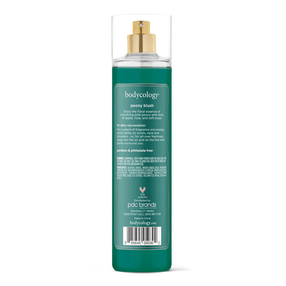 Bodycology Bruma corporal de fragancia de larga duración, Flor de cerezo, 8 fl oz