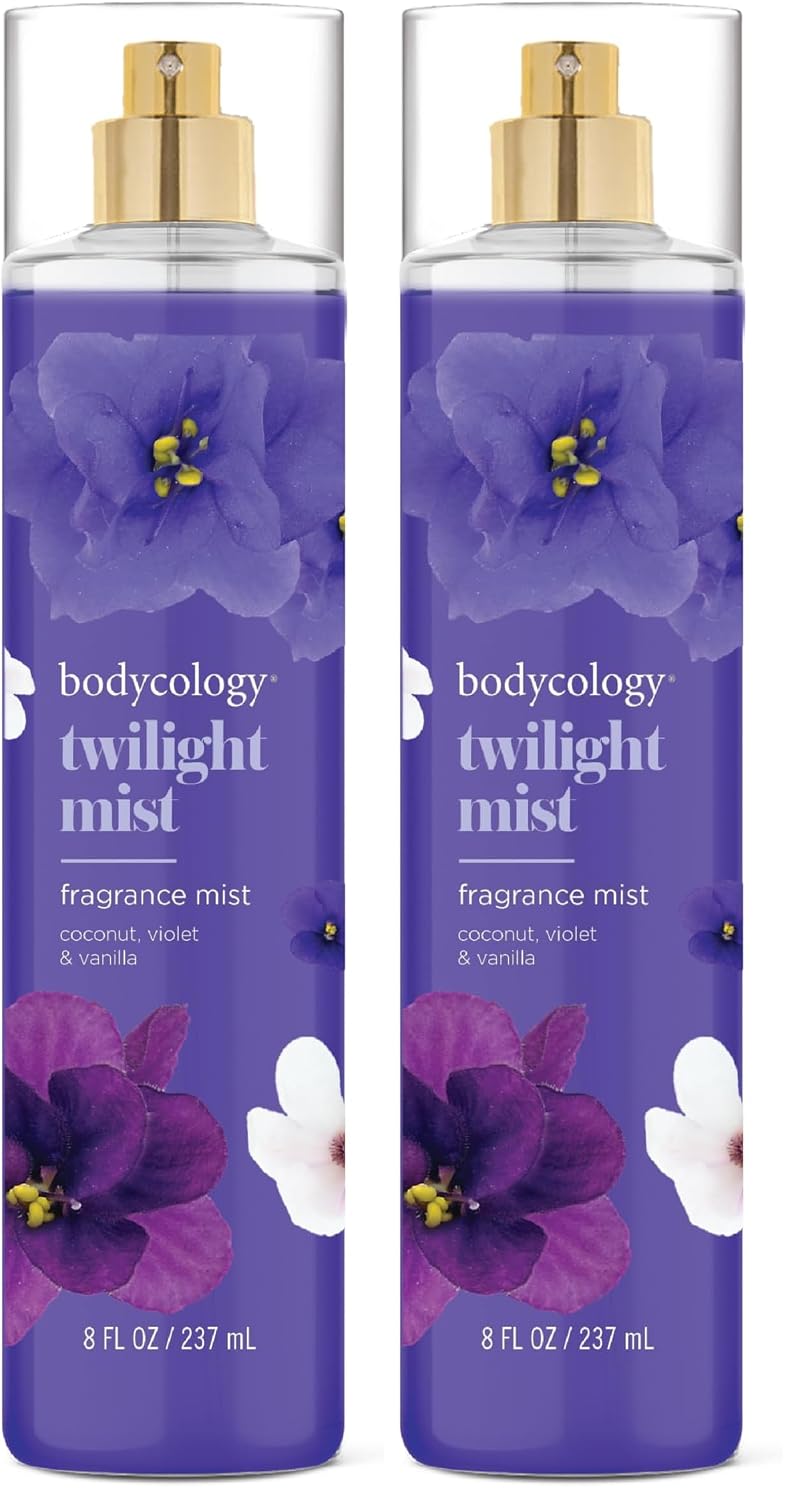 Bodycology Bruma corporal de fragancia de larga duración, Flor de cerezo, 8 fl oz
