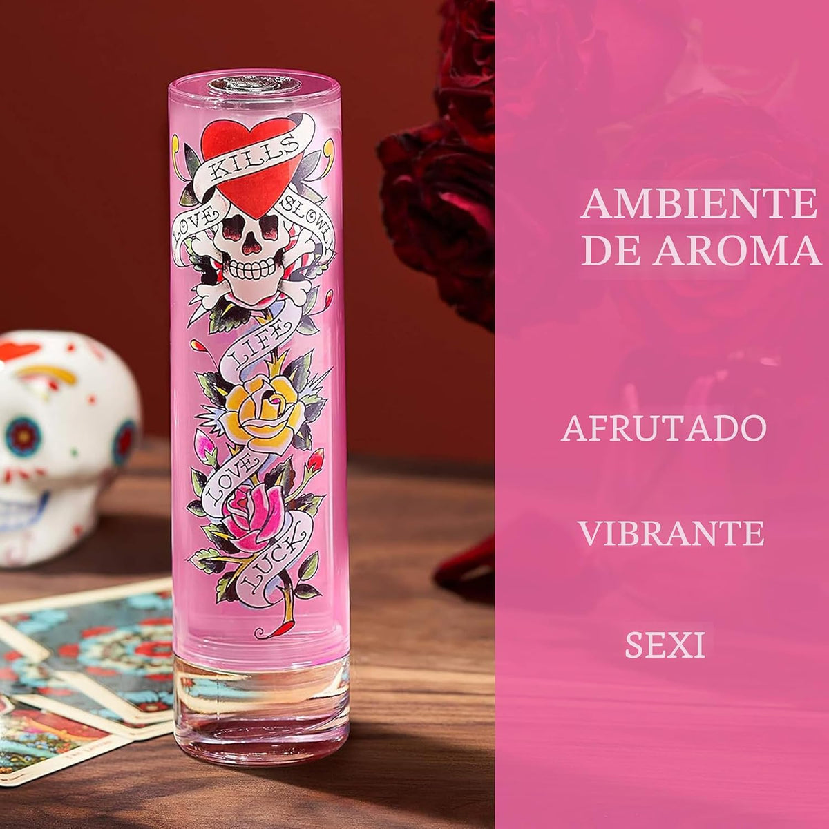 Christian Audigier Ed Hardy - Perfume para mujer, 3.4 fl. oz. EDP Spray | Eau de Parfum para mujer. Perfume con cálidas notas ámbar y un aroma duradero.
