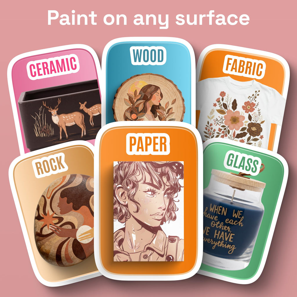 ARTISTRO 36 rotuladores de pintura acrílica de doble punta para dibujo | For Fabric, Rock, Glass, Wood, & Molds, Arts & Crafts Gift for Adults, Teens, & Kids, Classroom Must Haves & School Supplies