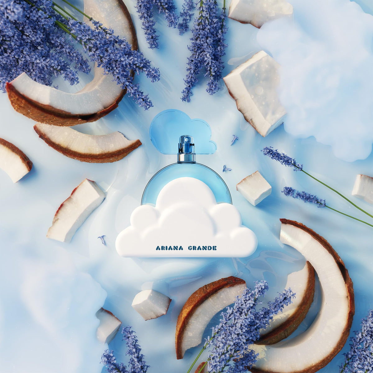 Ariana Grande Cloud Eau de Parfum – Fragancia cálida gourmand para mujeres – Perfume femenino con notas de lavanda, coco, vainilla y pera