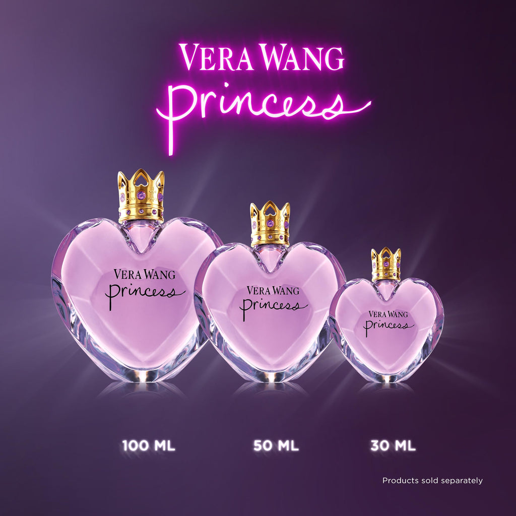 Vera Wang Princess Eau de Toilette 100 ml (Paquete de 1), Notas de Manzana, Guayaba y Vainilla, Fragancia para Mujer, de Larga Duración, Fragancia para Todos los Días, Tamaño de Viaje | Notas de manzana, quava y vainilla, de larga duración, fragancia diar